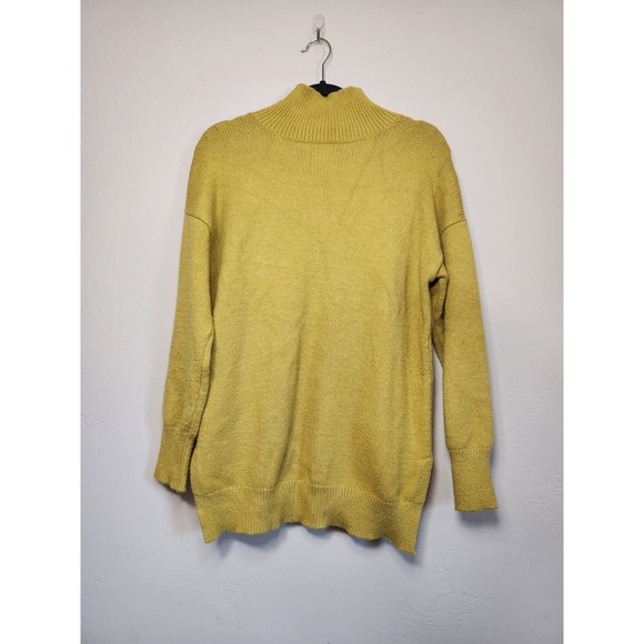 Maeve Anthropologie Yellow Turtleneck Sweater Womens Size Small - Picture 7 of 7